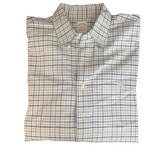 Brooks Brothers 346 Original Polo Multicolor Plaid Supima Men's Dress Shirt XL